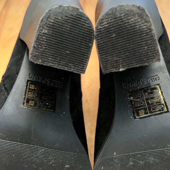 Call It Spring Black Suede Booties - Picture 3 of 16